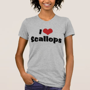T-shirt Je adore les pétoncles cœur