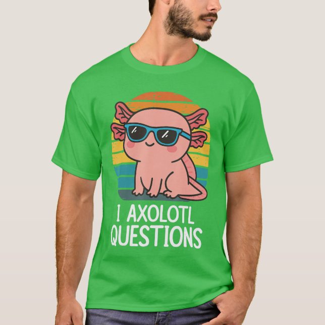 T-shirt Je Aolotl Questions garçon (Devant)