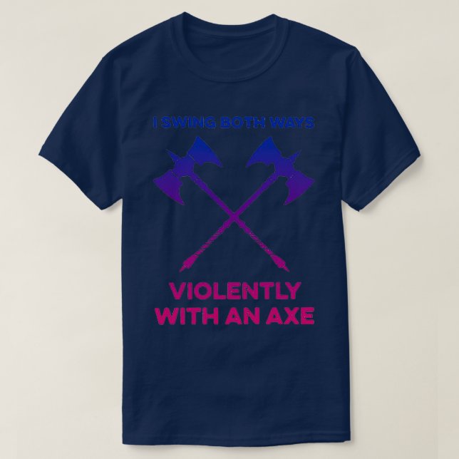 T-shirt Je balance dans les deux sens violemment avec une  (Design devant)