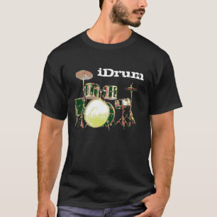 T-shirt Je bats du tambour, iDrum pour le batteur de bande