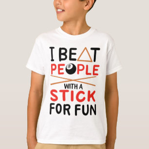 T-shirt Je Bats Les Gens Avec Un Bâton Pour La Piscine Spo