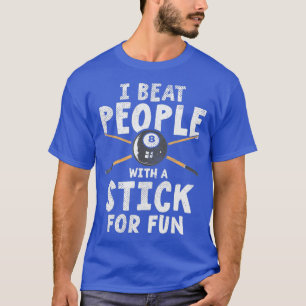 T-shirt Je Bats Les Gens Avec Un Bâton Pour La Piscine Spo