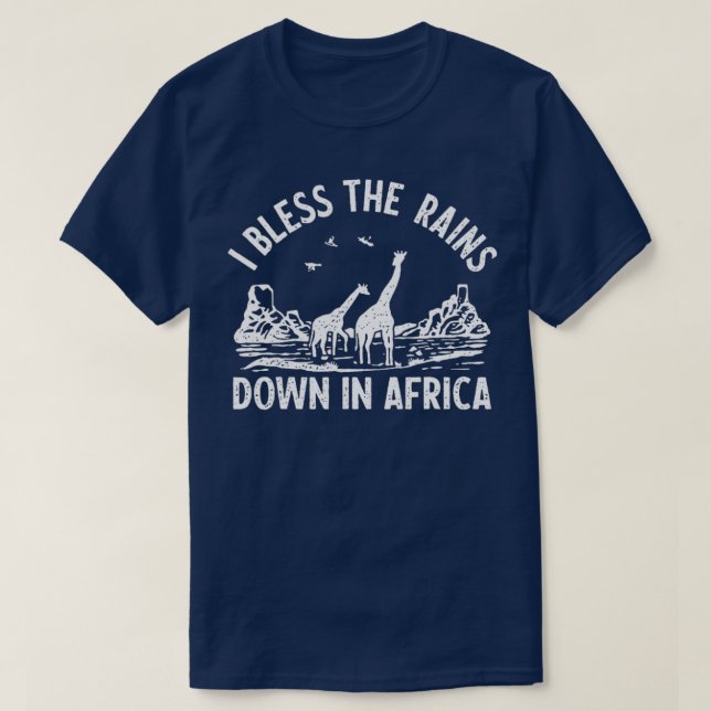 T-shirt Je Bénis Les Pluies En Afrique (Design devant)