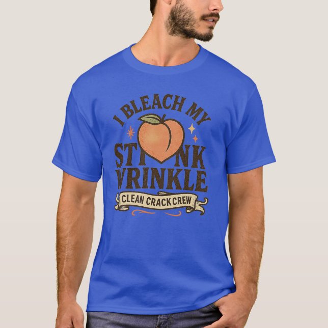 T-shirt Je blanchis mon pli puant (Devant)