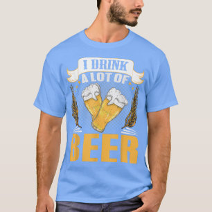 T-shirt Je bois beaucoup de bière parce que le mariage est