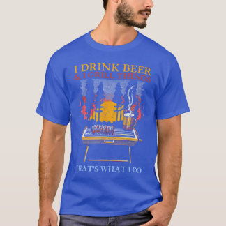 T-shirt Je Bois De La Bière Et Je Fais Griller Des Choses