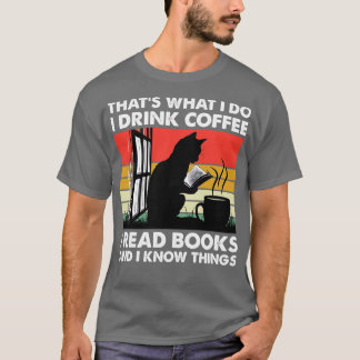T-shirt Je Bois Du Café Je Lis Des Livres Et Je