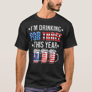 T-shirt Je Bois Pour Trois Drôle De Nouveau Papa Jumeaux 4
