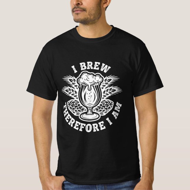T-shirt Je brasse donc je suis (Devant)