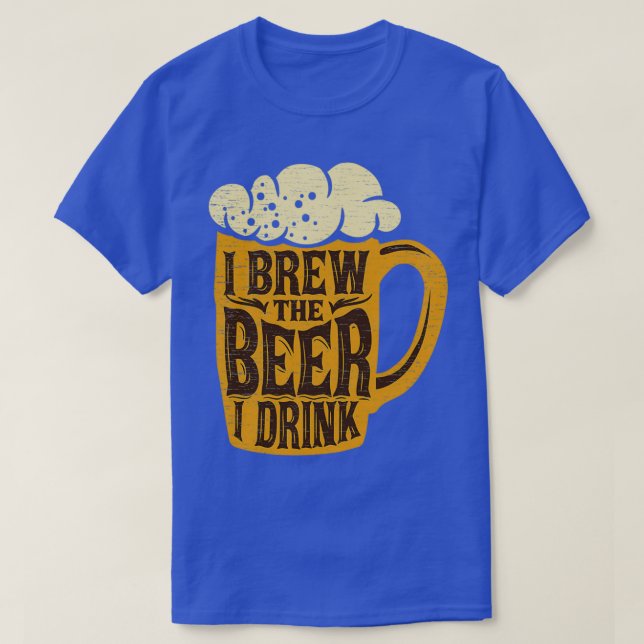 T-shirt Je Brasse La Bière Que Je Bois À La Maison Brassan (Design devant)