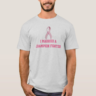 T-shirt "Je cancer du sein ai marié de champion