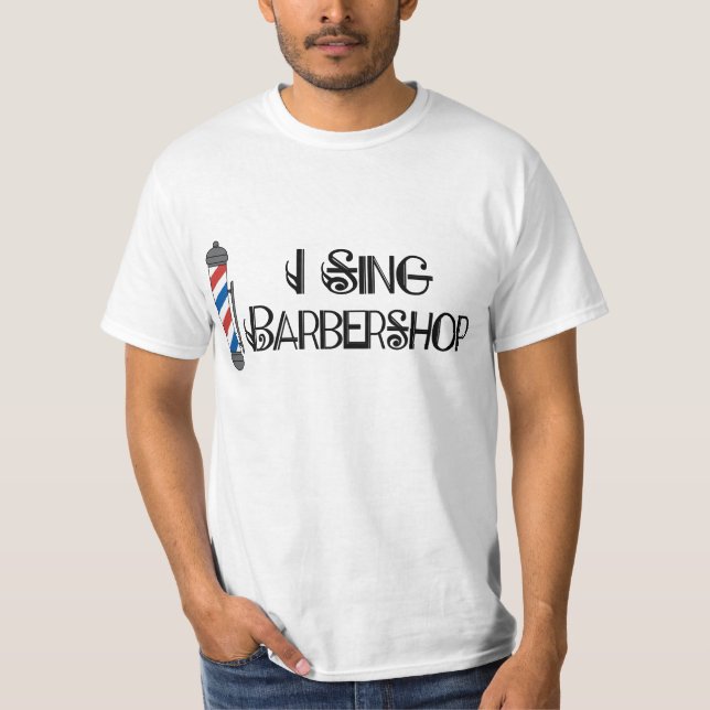 T-shirt Je chante le cadeau de raseur-coiffeur (Devant)