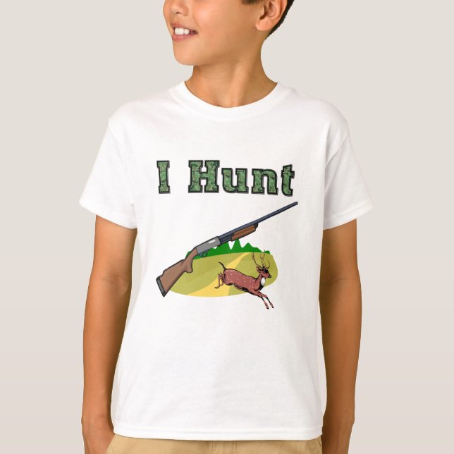 T-shirt Je chasse (Devant)