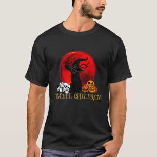 T-shirt Je Chat Noir Sentir Enfants Halloween