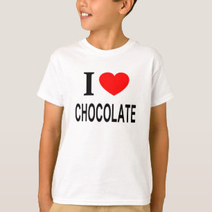 T-shirt Je ❤️ CHOCOLAT J'AIME CHOCOLAT J'AIME CHOCOLAT
