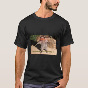 T-shirt Je choisirai toujours le raccoon de la violence