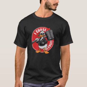 T-shirt Je choisis la violence drôle canard