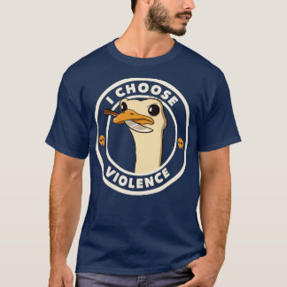 T-shirt Je choisis la violence Drôle d'émeu par Tobe Fonse