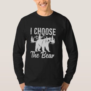 T-shirt Je Choisis L'Ours, L'Homme À La Tendance Des Droit