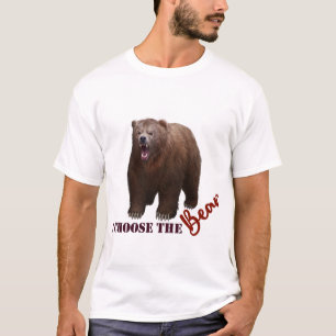 T-shirt Je choisis l'ours (lumière)