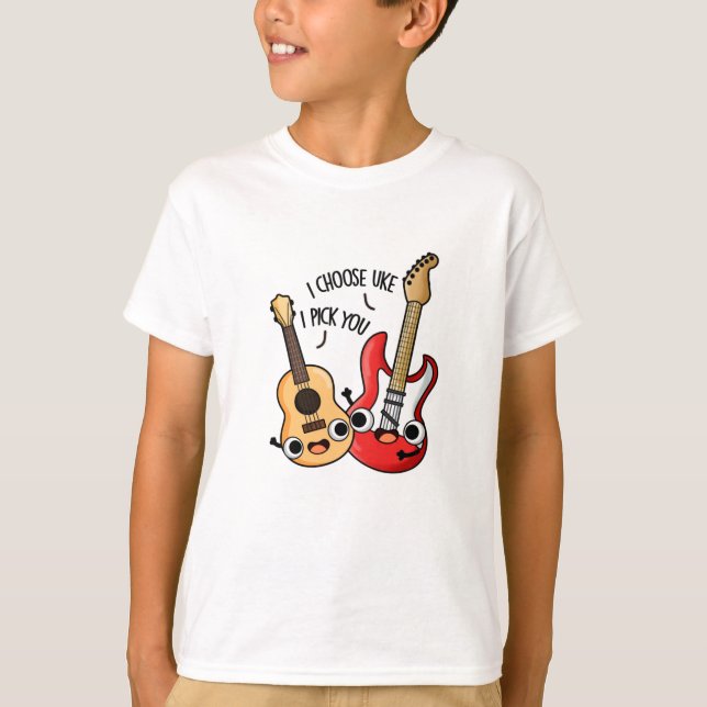 T-shirt Je Choisis Uke Je Vous Choisis Drôle Guitare Ukule (Devant)