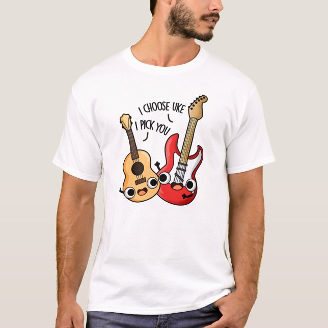 T-shirt Je Choisis Uke Je Vous Choisis Drôle Guitare Ukule (Devant)