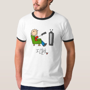 T-shirt Je clique Accro à la télé