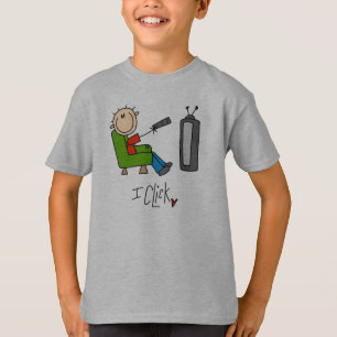 T-shirt Je clique Accro à la télé