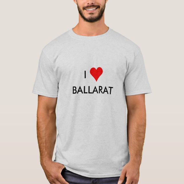 T-shirt je coeur ballarat (Devant)