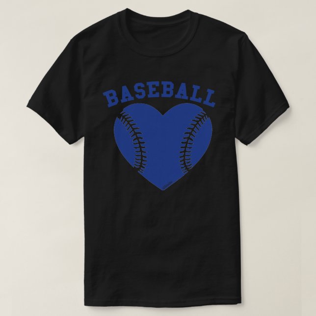T-SHIRT JE COEUR BASEBALL (Design devant)