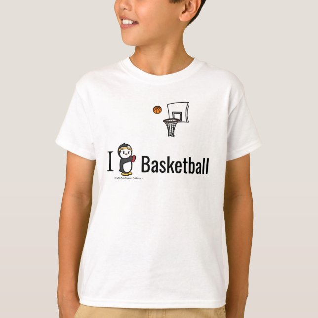 T-shirt Je Coeur Basketball ! (Devant)