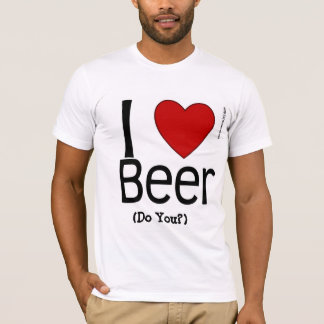 T-shirt Je Coeur Bière (N'Est-Ce Pas ?)