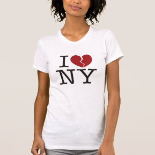 T-shirt Je [coeur brisé] NY