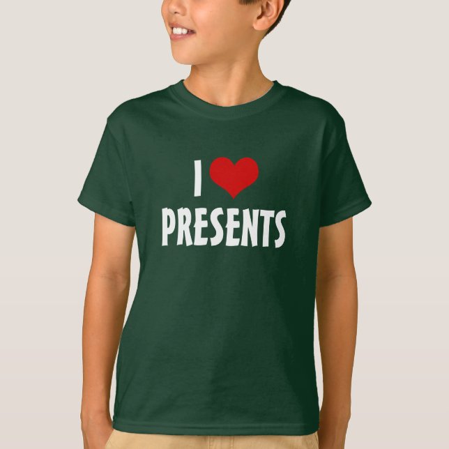 T-shirt Je [cœur] Cadeaux (Devant)