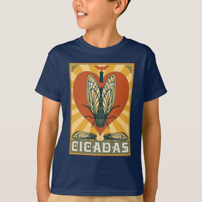 T-shirt Je Coeur Cicadas (Devant)