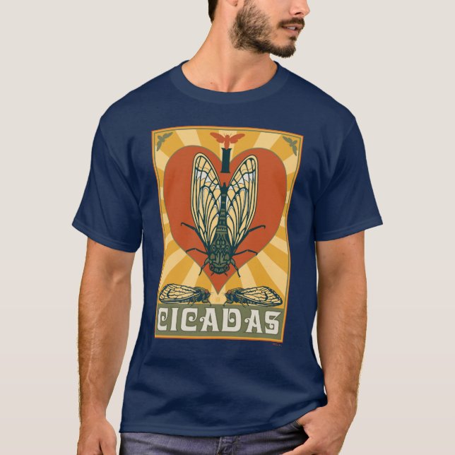 T-shirt Je Coeur Cicadas (Devant)
