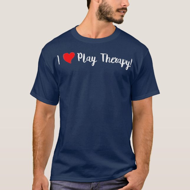 T-shirt Je Coeur Jouer Thérapie Pour Thérapiste De Jeu (Devant)