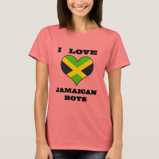 T-shirt Je Coeur les garçons jamaïcains