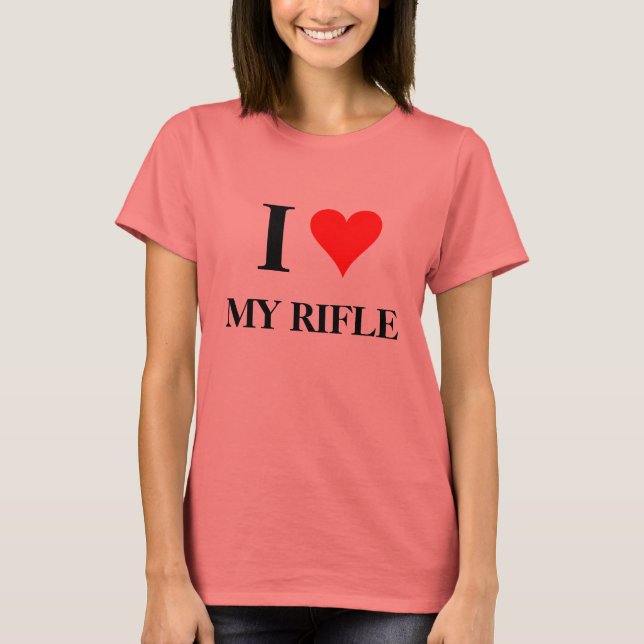 T-shirt Je Coeur Mon Fusil (Devant)