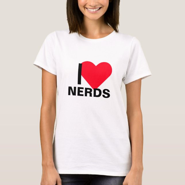 T-shirt Je Coeur Nerds (Devant)