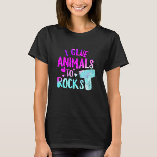 T-shirt Je Colle les animaux aux rochers Aquarist récif de