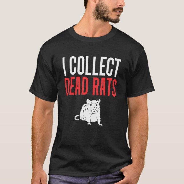 T-shirt Je collectionne les rats morts Exterminateur Lutte (Devant)