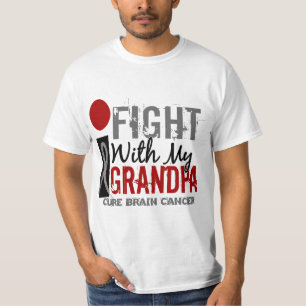 T-shirt Je combats avec mon cancer du cerveau de