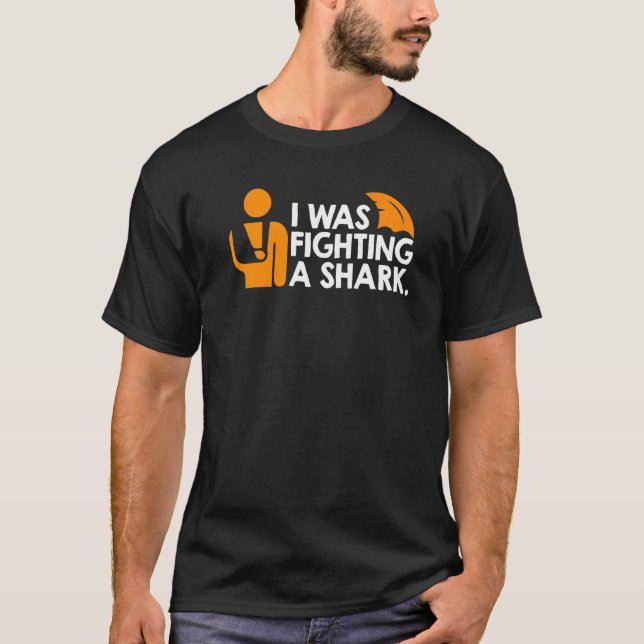 T-shirt Je Combattais Un Requin (Devant)