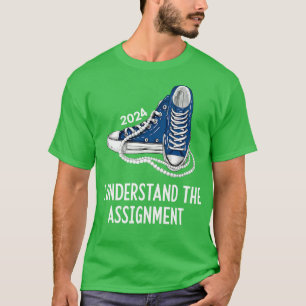 T-shirt Je comprends l'affectation Baskets et perles Ka
