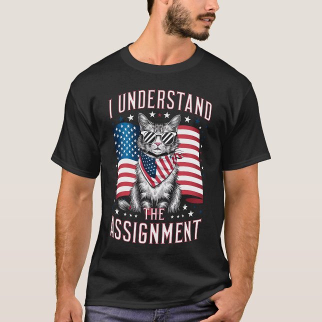 T-shirt Je Comprends L'Affectation Chat Enfant Chat Lady (Devant)