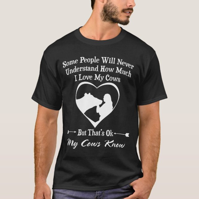 T-shirt Je Comprends Mes Vaches J'Aime Mes Vaches (Devant)