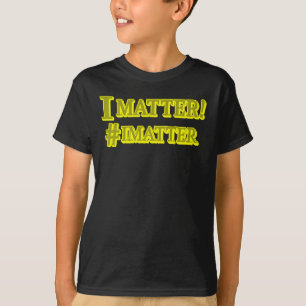 T-shirt "JE COMPTE !" Conception d'expression mignonne. Co