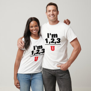 T-shirt Je compte sur vous Wordplay Rebus Typographie