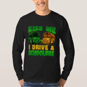 T-shirt Je conduis un autobus scolaire St Patrick's Day Sh